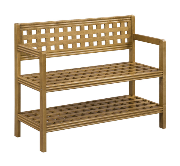 Beaumont Solid Birch Wood Large Bench with Back