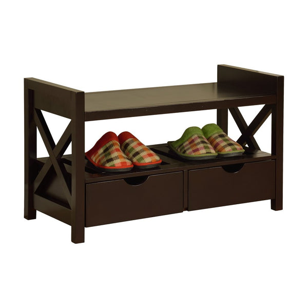 Shoe Storage Bench With Drawers