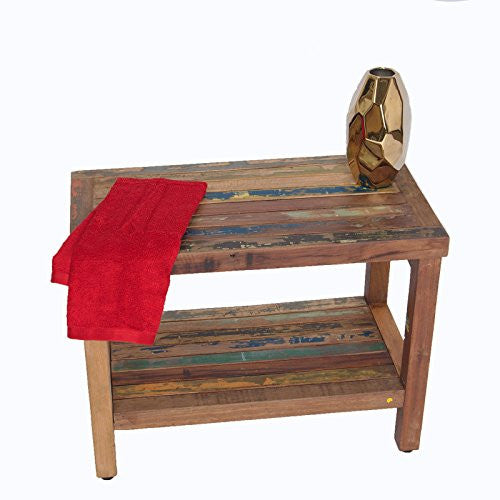 Classic 24" Boatwood Coffee Table with Shelves