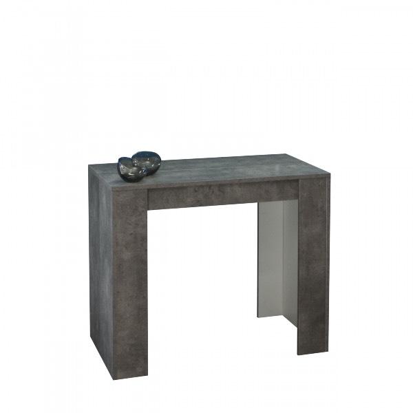 Jeffrey Home Elastic Expandable Concrete Modern Dining Table E2F7FA98 39Inch console table