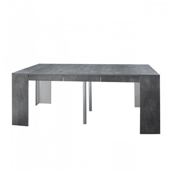 Jeffrey Home Elastic Expandable Concrete Modern Dining Table E2F7FA98 Open to seat 8