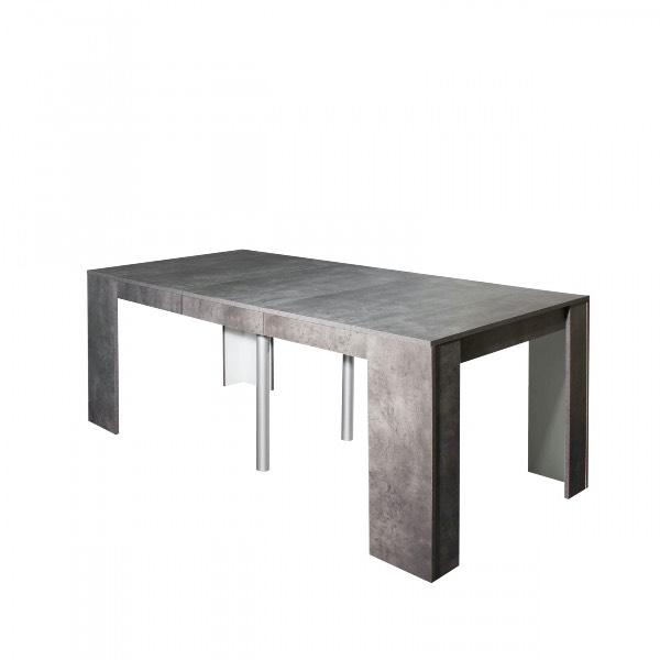 Jeffrey Home Elastic Expandable Concrete Modern Dining Table E2F7FA98 Angle View